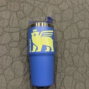 Stanley Blue Tumbler with Yellow Lion Design